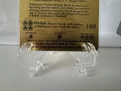 Pokemon Charizard Gold Foil Fan Art Textured Card 1999 #4/102 HP120 - Image 3