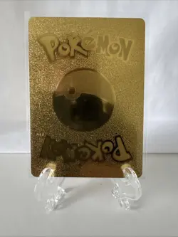 Pokemon Charizard Gold Foil Fan Art Textured Card 1999 #4/102 HP120 - Image 5