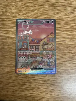 POKEMON SCARLET & VIOLET BLACK STAR PROMO MEW EX 053 PROMO TCG HOLO - Image 1
