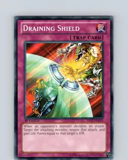 Yu-Gi-Oh TCG Draining Shield YS12-EN035 1st Edition Common Card Played LP - Image 1