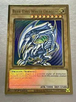 Blue-Eyes White Dragon | MAGO-EN001 | Premium Gold Rare | LP | 1st Ed | YuGiOh! - Image 3