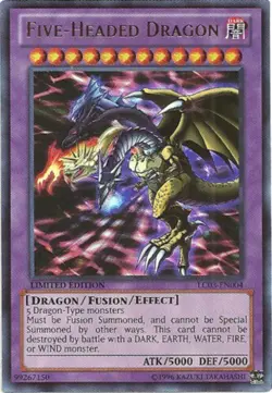 Five-Headed Dragon LC03-EN004 Ultra Rare Limited Light Play Yugioh DNA GAMES - Image 1