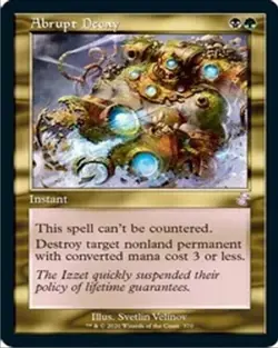 MTG Abrupt Decay Time Spiral Remastered Magic Gathering Card - NM/M, PACK FRESH - Image 1