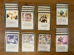Lot of 23 MTG Cards from the Legends Edition Magic the Gathering White 1994 - Image 1