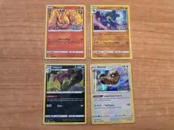 Brilliant Stars Pre Release POKEMON Black Star Promo Cards Swsh 185/186/187/188 - Image 1