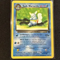 Dark Wartortle Team Rocket Uncommon 46/82 WOTC Vintage Pokemon card 2000 - Image 1