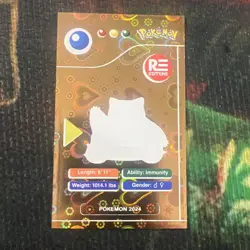 Snorlax #143 - Gold Holo - Pokedex Black Kanto 2024 - Pokemon Card - Image 2