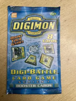 1999 Bandai Digimon Digi-Battle Cards Booster Series 1 English - Image 3