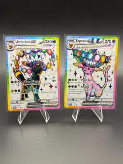 Umbreon 176 & Espeon 175 - Prismatic Figure Collection Promo Cards - Image 1