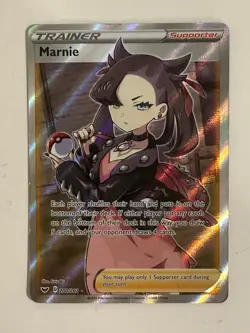 Pokemon Marnie Full Art TCG SWSH Base Set Card 200/202 NEAR MINT - Image 1