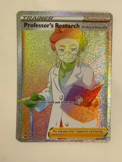 Pokemon Card Professor’s Research 209/202 Sword & Shield Trainer MINT / NM - Image 1
