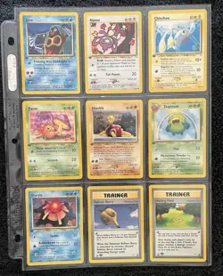 1st Edition Neo Revelation Pokemon Cards Lot - 9 Cards - Uncommons & Commons - Image 1