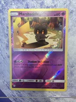 Marshadow 103/236 Sun & Moon Cosmic Eclipse Reverse Holo Pokemon Card NM - Image 1
