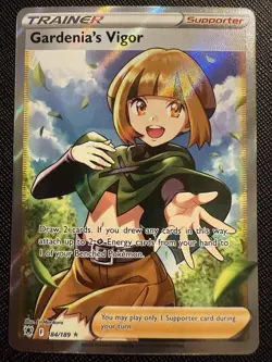 Gardenia’s Vigor 184/189 Full Art Pokemon Card Mint Condition - Image 1