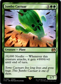 1x Jumbo Cactuar, Magic the Gathering MTG Final Fantasy FIN NM - Image 1