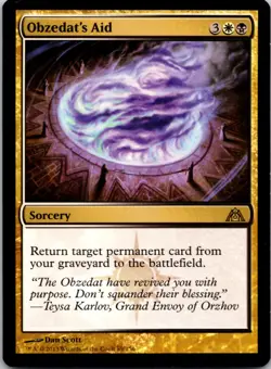 Obzedat's Aid - MTG - Dragon's Maze #89 - Rare - Image 1