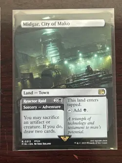 Midgar, City of Mako BORDERLESS - 0313 - Rare - Final Fantasy FIN MTG - Image 1