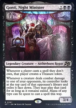 Gonti, Night Minister Non- Foil R Aetherdrift 87 NM - Image 1