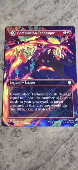 Combustion Technique (Borderless) Avatar: The Last Airbender 301 Uncommon MTG NM - Image 1