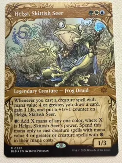 Helga, Skittish Seer (Showcase) - NM MTG Legendary Otter - Image 1