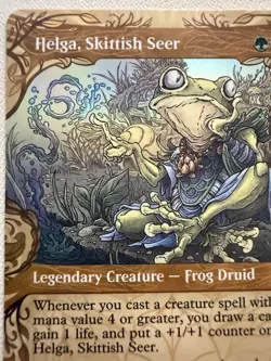 Helga, Skittish Seer (Showcase) - NM MTG Legendary Otter - Image 3