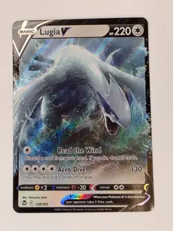 Lugia V 138/195 Silver Tempest Sword & Shield Pokemon TCG 2022 NM+ - Image 1