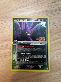 Pokemon Dark Crobat 3/109 ex Team Rocket Returns Reverse Holo Stamped LP - Image 1
