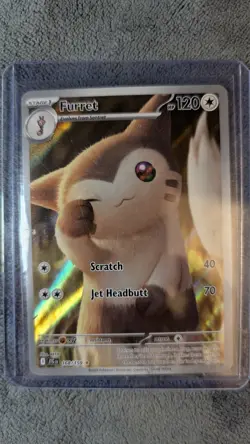 Furret - 168/159 Illustration Rare SV09: Journey Together Pokemon TCG NM - Image 1