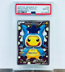 Pokemon PSA 10 Gyarados Pikachu 151/XY-P Promo Giapponese 2015 - Image 1