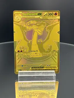 Mega Charizard X EX - Pokemon Phantasmal Flames 130/94 - Gold MHR 2025 - Image 1
