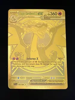 Mega Charizard X EX - Pokemon Phantasmal Flames 130/94 - Gold MHR 2025 - Image 3