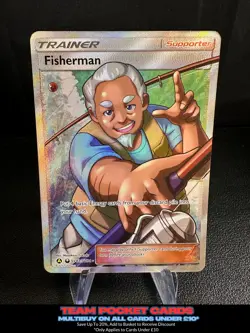 Fisherman SV83/SV94, Hidden Fates, Pokemon, NM - Image 1