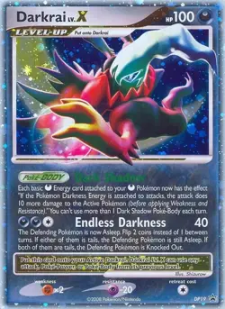 Pokemon Darkrai LV.X (DP19/60) DP Black Star Promos HP HOLO - Image 1