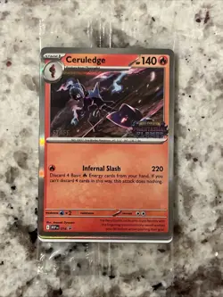 Pokemon - 1x Set of Phantasmal Flames STAFF Prerelease Promos Sealed NM - Image 1