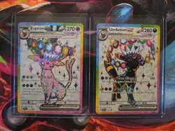 Pokemon TCG Umbreon Ex Espeon Ex Svp 175 176 Promo Pair NM Prismatic Evolution - Image 1