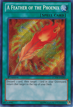 A Feather of The Phoenix - LCYW-EN280 - Secret Rare 1st Ed NM - Yugioh - Image 1