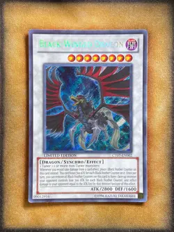Yugioh Black-Winged Dragon CT07-EN002 Secret Rare Limited Edition NM - Image 1