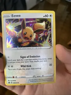 Eevee - SWSH118 - Pokemon Sword & Shield Promo Ultra Rare Holo Card NM - Image 1