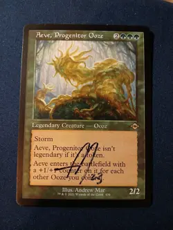 Aeve Progenitor Ooze Modern Horizons 2 Magic: The Gathering Card signed - Image 1