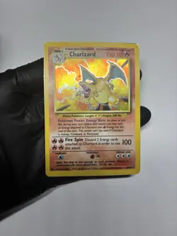 Pokemon TCG Charizard Base Set Unlimited Holo Rare Card 4/102 - Image 2