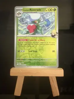 CYNTHIA’S ROSERADE 8/182 Destined Rivals NM Reverse Holo Rare Pokemon TCG Card - Image 1
