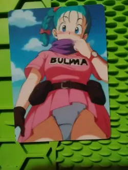 Bulma Dragonball Goddess Anime Waifu Double Sided Trading Card PEEKA BOO - Image 2