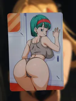 Bulma Dragon Ball Z Anime Waifu Sexy Goddess Doujin Lewd Hentai Card - Image 1