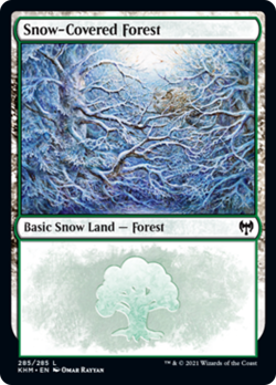 Snow-Covered Forest (285) Kaldheim NM Common MAGIC THE GATHERING CARD ABUGames - Image 1