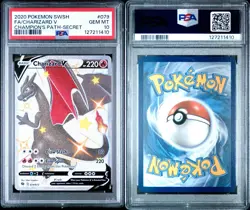 Charizard V Secret 79/73 Champion’s Path PSA 10 2020 Pokemon Card #079 GEM MINT - Image 3