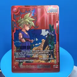 Son Gohan : Childhood SB02-006 Alt Art Manga Booster 02 Dragon Ball Card English - Image 1