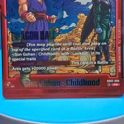 Son Gohan : Childhood SB02-006 Alt Art Manga Booster 02 Dragon Ball Card English - Image 2