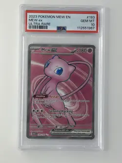 2023 Pokemon 151 Mew ex Ultra Rare Card PSA 10 Gem Mint - Image 1