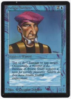 Prodigal Sorcerer 1993 Limited Edition - Beta Blue Common Creature MTG LP AZJ - Image 1