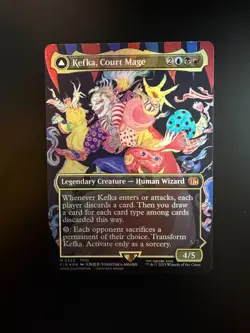MTG Final Fantasy English Kefka, Court Mage Borderless 0322 Foil - Image 1